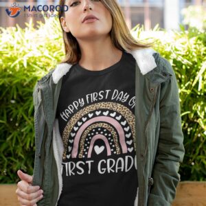 happy first day of 4th grade teacher back to school rainbow shirt tshirt 4