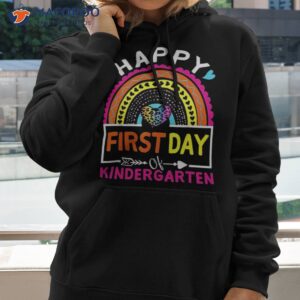 happy first day of kindergarten back to school rainbow kids shirt hoodie 2