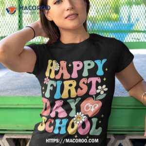 happy first day of school teacher boys girls back to shirt tshirt 1