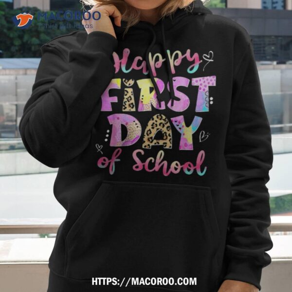 Happy First Day Of School Teacher Funny Back To Shirt