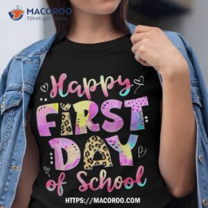 happy first day of school teacher funny back to shirt tshirt