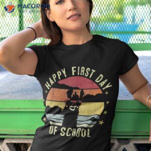 happy first day of school teacher or student back to shirt tshirt 1