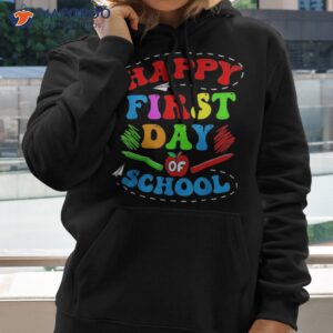 happy first day of school welcome back to 2023 shirt hoodie 2