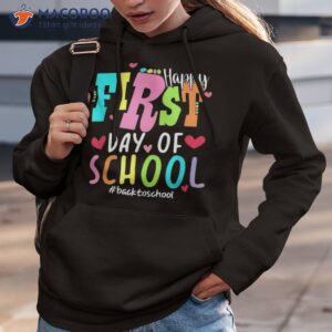 happy first day of school welcome back to students shirt hoodie 3