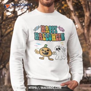 happy halloween ghost pumpkin costume ghoul jack o lantern shirt bulk halloween favors sweatshirt