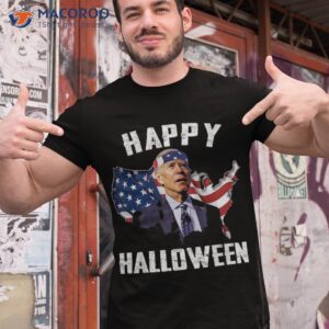 Happy Halloween Joe Biden Confused American Flag 4th Of July Shirt