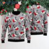 Happy Kitten Cat Merry Christmas Pattern Ugly Sweater