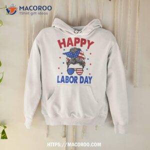 Happy Labor Day Shirt For Messy Bun Usa Flag, Best Buy Labor Day Sale