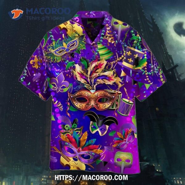 Happy Mardi Gras Fat Tuesday Carnival Hawaiian Shirt