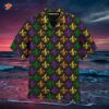 Happy Mardi Gras Fleur-de-lis Pattern Hawaiian Shirts