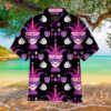 Happy Mardi Gras Purple Patterned Violet And Black Hawaiian Shirts
