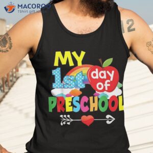 happy my first day of preschool back to school kid student shirt tank top 3