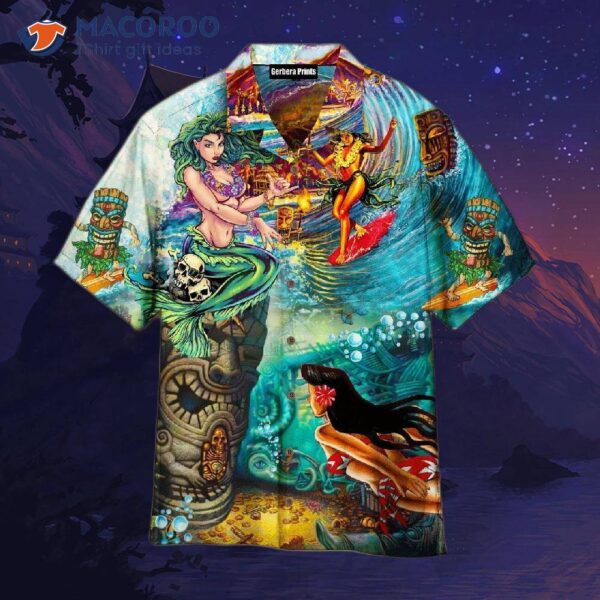 Happy Surfing Day With Tiki Bar Hawaiian Shirts!