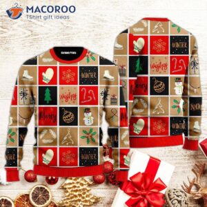 Happy Winter And Merry Christmas Pattern Ugly Sweater