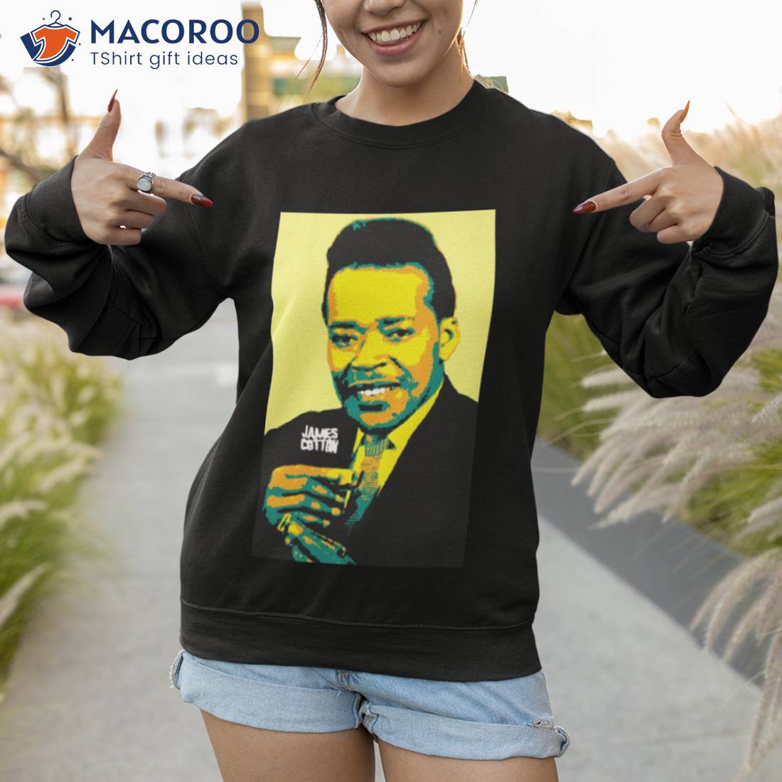 Harmonica Player James Cotton Shirt Harmonica Player James Cotton Shirt