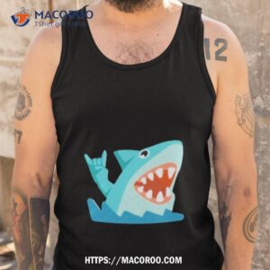 hashmojis shark devil horns shirt tank top