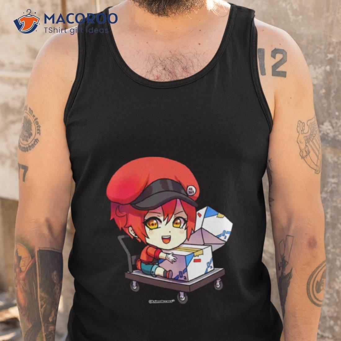 Hataraku Saibou Cells At Work Red Blood Cell Shirt Hataraku Saibou Cells At Work Red Blood Cell Shirt