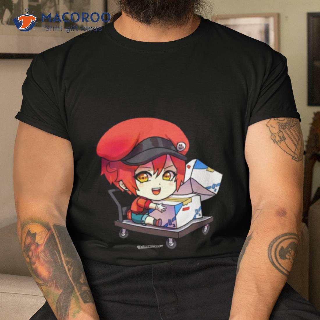Hataraku Saibou Cells At Work Red Blood Cell Shirt Hataraku Saibou Cells At Work Red Blood Cell Shirt