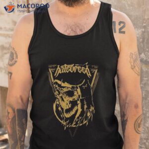 hatebreed gold skull logo shirt tank top
