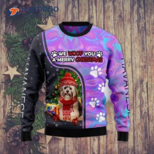 Havana Hologram Colored Ugly Christmas Sweater