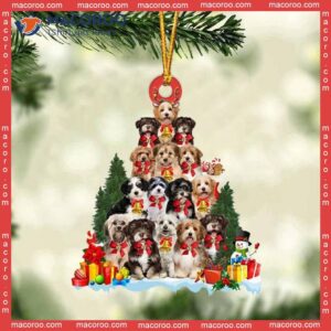 Havanese Dog-shaped Christmas Acrylic Ornament