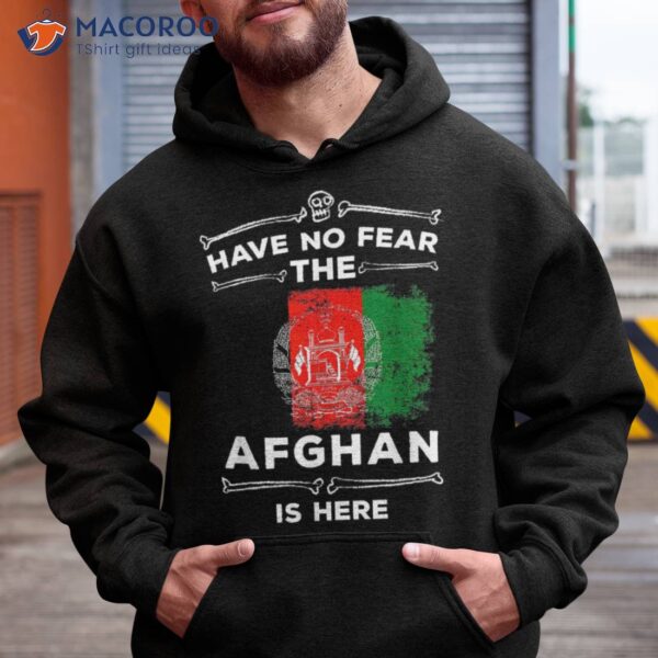 Have No Fear The Afghan Is Here Halloween Afghanistan Flag Shirt