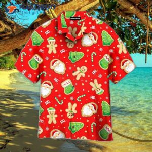 have yourself a cozy little christmas with red hawaiian shirts 0