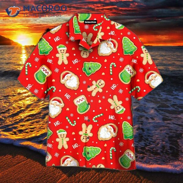 Have Yourself A Cozy Little Christmas With Red Hawaiian Shirts.