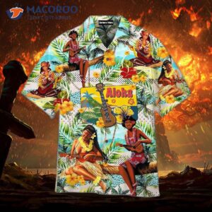 Hawaii Misses Feel The Music Tropical Hawaiian Shirts