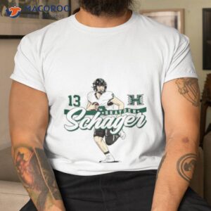 hawaii rainbow warriors brayden schager 2023 ncaa football shirt tshirt