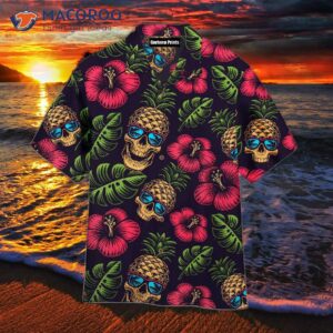 Hawaiian Shirts With Pineapple, Skull, Hibiscus, And Tropical Leaf Designs
