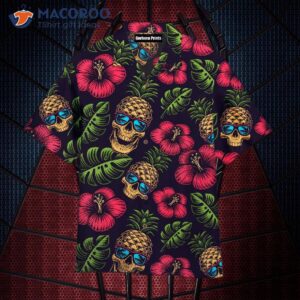 Hawaiian Shirts With Pineapple, Skull, Hibiscus, And Tropical Leaf Designs
