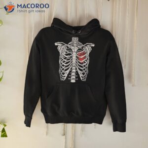 heart and ribcage nurse funny skeleton halloween costume shirt hoodie