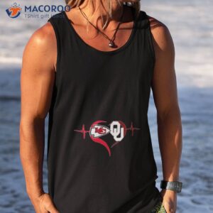heartbeat kansas city chiefs and oklahoma sooners shirt tank top