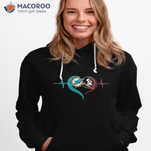 Heartbeat Miami Dolphins And Florida State Seminoles Shirt 1 heartbeat miami dolphins and florida state seminoles shirt hoodie 1