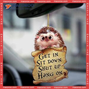 Hedgehog Lover Custom-shaped Christmas Acrylic Ornament