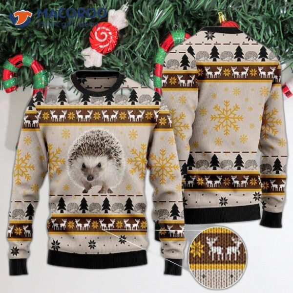 Hedgehog Ugly Christmas Sweater