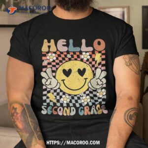 Hello 2nd Grade Back To School Second Teacher Kids Shirt