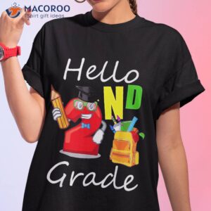 hello 2nd grade second back to school funny teacher kid team shirt tshirt 1