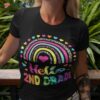 Hello 2nd Grade Teacher Funny Rainbow Lover Back To School Shirt
