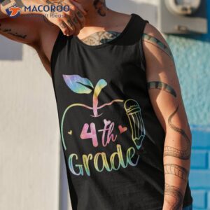 hello 4th grade back to school funny teacher student shirt tank top 1