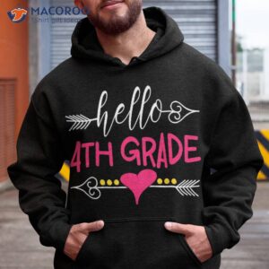 hello 4th grade shirt teacher kid back to school gift fourth hoodie