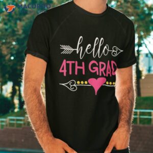 hello 4th grade shirt teacher kid back to school gift fourth tshirt