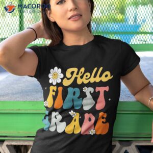 hello first grade back to school 1st kids teacher shirt tshirt 1