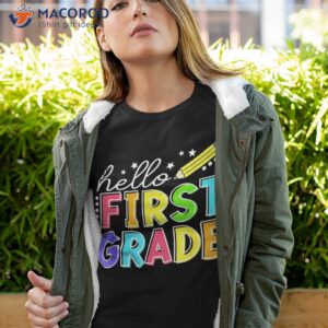 hello first grade team 1st back to school teacher kids shirt tshirt 4