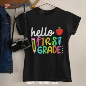 hello first grade team 1st grade back to school teacher kids shirt tshirt 5