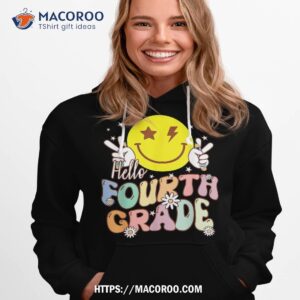 hello fourth grade funny smile face 4th back to school shirt hoodie 1