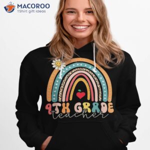 hello fourth grade rainbow back to school 4th team shirt hoodie 1