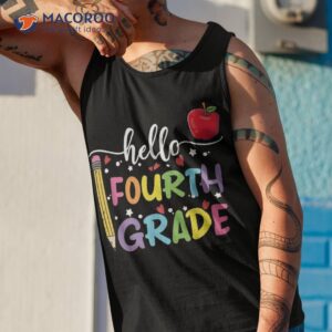 hello fourth grade team 4th back to school teacher kid shirt tank top 1