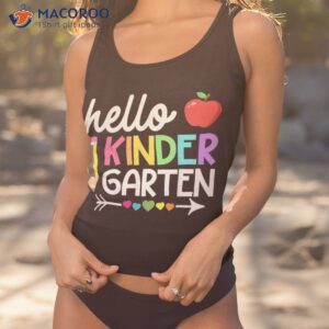 hello kindergarten 1st day of pencil shirt tank top 1